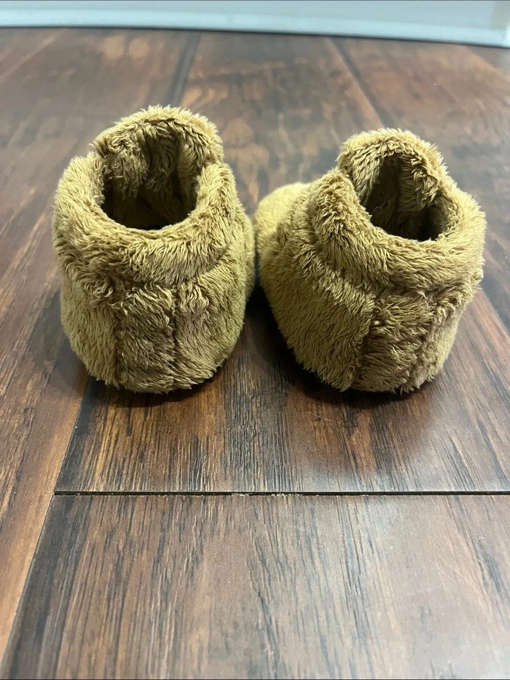 UGG Baby Fuzz Strap Booties in Chestnut